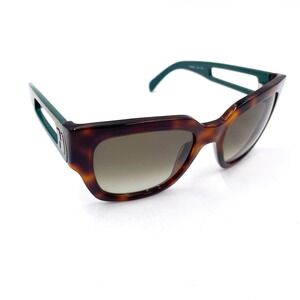 Fendi Havana Tortoise Shell Sunglasses Brown Green Frames‎ Designer Italy FS5276